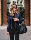 Chaqueta de cuero para mujer P1364 7