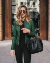 Chaqueta de cuero para mujer P1364 9