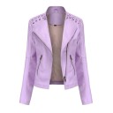 Chaqueta de cuero para mujer P1766 12