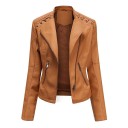 Chaqueta de cuero para mujer P1766 10