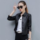 Chaqueta de cuero para mujer P1855 3