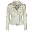Chaqueta de cuero para mujer P1932 1