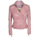 Chaqueta de cuero para mujer P1932 3
