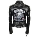 Chaqueta de cuero para mujer P1933 8