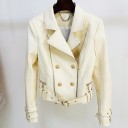 Chaqueta de cuero para mujer P2167 7