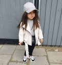 Chaqueta de cuero para niña L1889 4