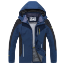 Chaqueta de exterior para hombre con capucha y forro de malla Chaqueta de senderismo impermeable con elementos de ventilación Chaqueta funcional para la montaña y la ciudad 8