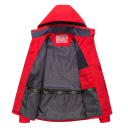 Chaqueta de exterior para hombre con capucha y forro de malla Chaqueta de senderismo impermeable con elementos de ventilación Chaqueta 8