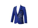 Chaqueta de hombre con flores plateadas 3D J2670 30