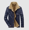 Chaqueta de hombre con pelo de piel sintética J2044 6