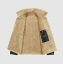 Chaqueta de hombre con pelo de piel sintética J2044 1