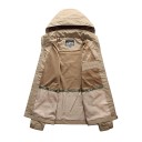 Chaqueta de hombre para exterior con capucha Cortavientos impermeable con cremallera y bolsillos Chaqueta ligera de senderismo para ocio Chaqueta deportiva para la naturaleza 4