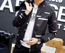Chaqueta de hombre primavera/otoño con rectángulos J1421 5