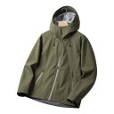Chaqueta de hombre resistente al viento con capucha y cremallera con cordón ajustable, con bolsillos laterales y puños ajustables 1
