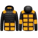 Chaqueta de invierno calefactable para hombre, 17 zonas, T1164 1