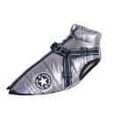 Chaqueta de invierno cálida para perros con capucha Chaqueta impermeable acolchada para perros Ropa impermeable para perros pequeños y grandes Abrigo aislante para perros 6