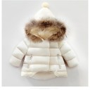 Chaqueta de invierno con capucha para niña J1907 1