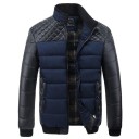Chaqueta de invierno de cuero para hombre J2069 10