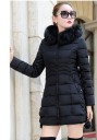 Chaqueta de invierno de mujer con pelo A1959 2
