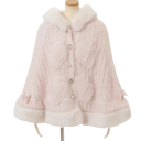 Chaqueta de invierno de mujer de felpa Talla universal Chaqueta cálida con capucha Cierre de botones Detalles decorativos Chaqueta de poliéster 12