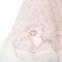 Chaqueta de invierno de mujer de felpa Talla universal Chaqueta cálida con capucha Cierre de botones Detalles decorativos Chaqueta de poliéster suave 6