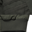 Chaqueta de invierno para hombre con cuello y diseño resistente al viento Cierre de botones Chaqueta de algodón con bolsillos Forro 6