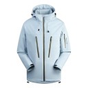 Chaqueta de invierno para hombre con diseño de poliéster resistente al viento Cierre de cremallera Bolsillos prácticos Forro de poliéster cálido Capucha para protección invernal 11