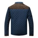 Chaqueta de invierno para hombre Resistente al viento Cierre de botones Chaqueta de poliéster con bolsillos prácticos Diseño cálido 4