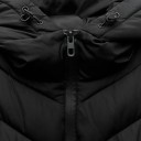 Chaqueta de invierno para mujer Chaqueta de poliéster con cremallera y capucha Abrigo cálido y cómodo para clima frío Chaqueta de invierno acogedora para uso diario 8