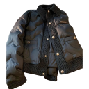 Chaqueta de invierno para mujer con cuello Cierre de botones de presión Poliéster cálido algodón Bolsillos para manos Abrigo de invierno cómodo Chaqueta elegante para la temporada fría 3