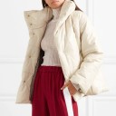 Chaqueta de invierno para mujer de piel sintética. 2