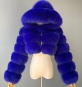 Chaqueta de invierno para mujer de piel sintética P1481 5
