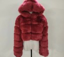 Chaqueta de invierno para mujer de piel sintética P1481 10