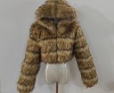 Chaqueta de invierno para mujer de piel sintética P1481 8