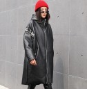Chaqueta de invierno para mujer de piel sintética P2335 3