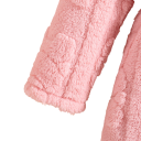 Chaqueta de invierno para niña con cremallera y capucha Abrigo de peluche con motivo de ositos Chaqueta de poliéster cálida para el invierno Ropa adorable y cálida para niños 4