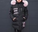 Chaqueta de invierno para niña con pelo J1290 7