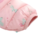 Chaqueta de invierno para niños con capucha Cierre con cremallera y botones Abrigo de poliéster cálido con imágenes de animales Corte invernal acogedor 3