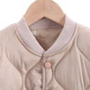 Chaqueta de invierno para niños de poliéster y algodón Unisex abrigo cálido con botones y bolsillos Chaqueta de invierno cómoda para niños Abrigo cálido de invierno 3