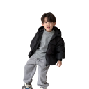 Chaqueta de invierno para niños de poliéster y algodón Unisex abrigo cálido con cremallera y bolsillos Abrigo de invierno para niños 8