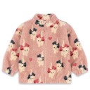 Chaqueta de invierno para niños rosa con motivo de gatos Chaqueta de algodón y poliéster con cremallera y cuello alto Abrigo de invierno 1