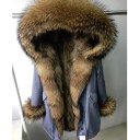 Chaqueta de lujo de mujer con pelo J2796 11