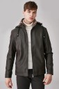 Chaqueta de lujo para hombre con pelo J1988 9