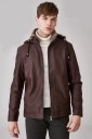Chaqueta de lujo para hombre con pelo J1988 8