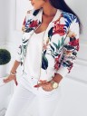 Chaqueta de lujo para mujer con flores J1364 5