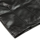 Chaqueta de niña de lujo de cuero sintético - Negra 5