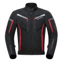 Chaqueta de nylon para motociclistas con cremallera y bolsillos Impermeable Forro extraíble 5x protectores de EVA 6