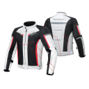 Chaqueta de nylon para motociclistas con cremallera y bolsillos Impermeable Forro extraíble 5x protectores de EVA 3