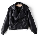 Chaqueta de piel sintética para mujer A1826 5