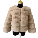Chaqueta de piel sintética para mujer 9